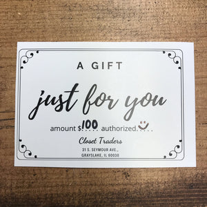 Gift Card, $100